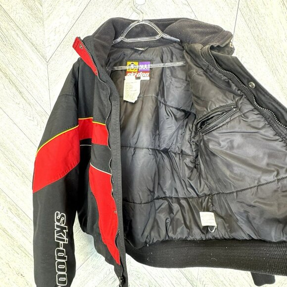 Vintage Ski-Doo Snowmobile Jacket Coat Men’s XL Sno Gear Winter Red Black - Picture 8 of 9
